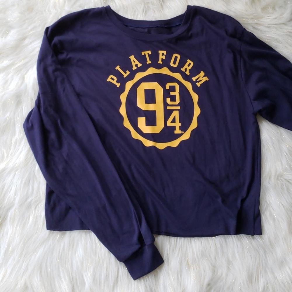 Harry Potter Cropped Long Sleeve Tee